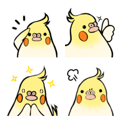 [LINE絵文字] オカメインコ絵文字の画像