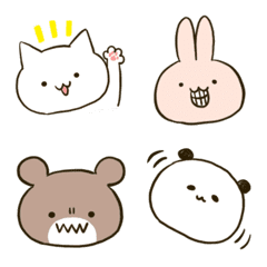 [LINE絵文字] ねこと動物いろいろ絵文字の画像