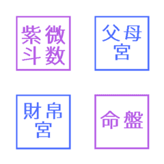 [LINE絵文字] 紫微斗数絵文字①の画像