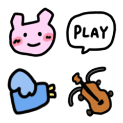 [LINE絵文字] ピンクのあいつ (Emoji)の画像