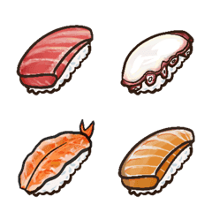 [LINE絵文字] 寿司食いねえの画像