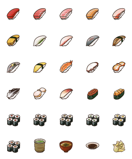 [LINE絵文字]寿司食いねえの画像一覧