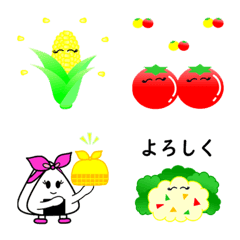 [LINE絵文字] おにぎりとお弁当のおかずたち（ 絵文字 ）の画像