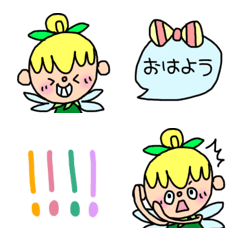 [LINE絵文字] 毎日！カラフルティンカーベルちゃん★の画像