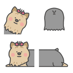 【絵文字】ヨーキー② from 犬語ずかんの絵文字メイン画像