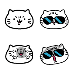 [LINE絵文字] 【気難しいねこ】使える✳︎絵文字set✳︎の画像