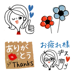 [LINE絵文字] オトナ可愛い♡♡DAILY STYLEの画像