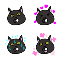 [LINE絵文字] 黒猫こまちさんの画像