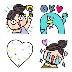 [LINE絵文字] 色んな大人可愛い絵文字755シンプルの画像