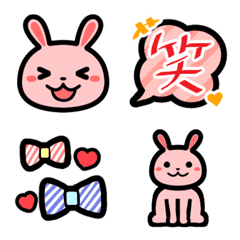 [LINE絵文字] ゆるふわ☆ウサギの絵文字の画像