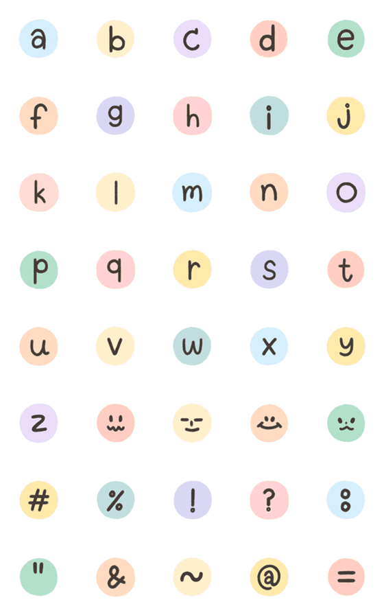 [LINE絵文字]hello_alphabet_emoji.pngの画像一覧