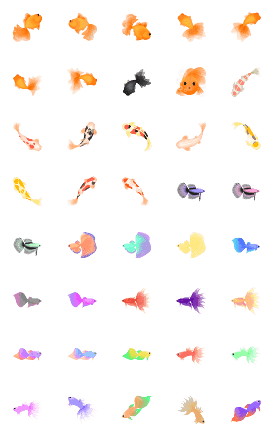 [LINE絵文字]fish fishの画像一覧