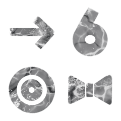 [LINE絵文字] Deco-Font Marble 01の画像