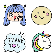 [LINE絵文字] 色んな大人可愛い絵文字761シンプルの画像