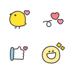 [LINE絵文字] ゆるえもじ＊mix ②の画像