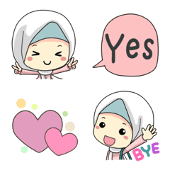 [LINE絵文字] Cutie Hijab Emojiの画像