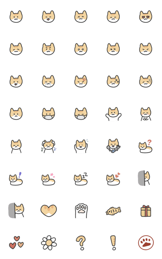 [LINE絵文字]Kitten Emojiの画像一覧