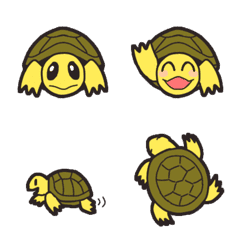 [LINE絵文字] リクガメの日々の画像