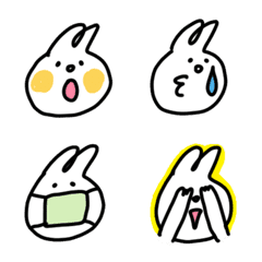 [LINE絵文字] なべりのうさぎ(絵文字)の画像