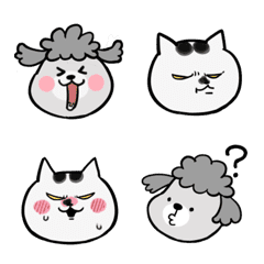 [LINE絵文字] 犬と猫の画像