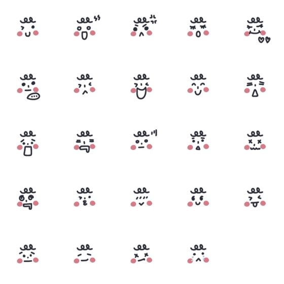 [LINE絵文字]Nature roll funny emoticon pack 16の画像一覧