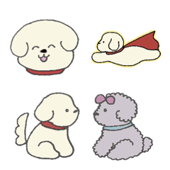 [LINE絵文字] ◯こいぬの絵文字◯の画像