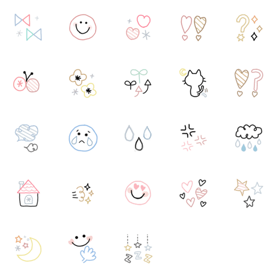 [LINE絵文字]cuteEmoji2の画像一覧