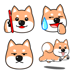 [LINE絵文字] 柴犬の絵文字 がぶがぶわんこ シバハチロウの画像