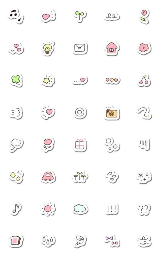 [LINE絵文字]シール風〇えもじの画像一覧