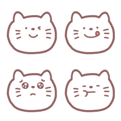 【絵文字】シンプルにゃんこの絵文字メイン画像