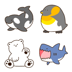 [LINE絵文字] 海の生き物いろいろ絵文字の画像