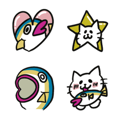 [LINE絵文字] ねこのまうまうとブリのブリトニー4の画像