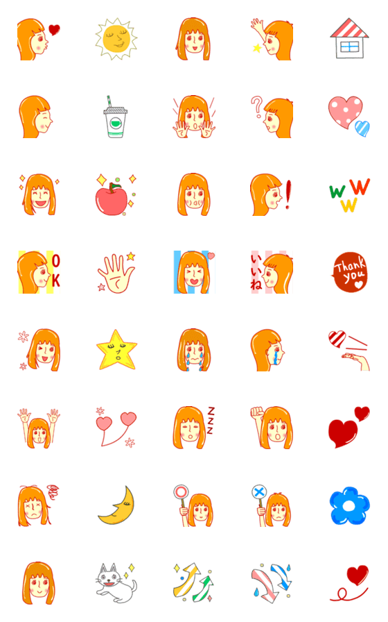[LINE絵文字]大人女子のきどあいらく絵文字の画像一覧