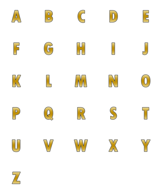 [LINE絵文字]Bronze Fontの画像一覧