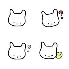 [LINE絵文字] しろねこぴぃちゃんの画像