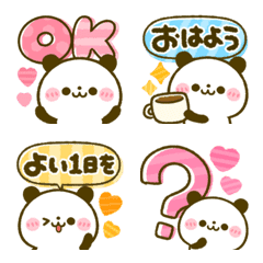 [LINE絵文字] カラフル♡ぱんだの画像