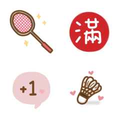 [LINE絵文字] useful stickers of badmintonの画像