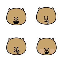 Chubbyy Bear Emojiの絵文字メイン画像