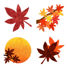 ◆紅葉だらけ◆ 秋 絵文字‼️の絵文字メイン画像