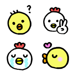 コッコさんとぴよきちの絵文字メイン画像
