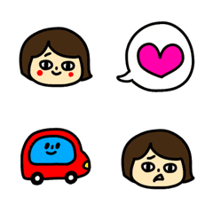 [LINE絵文字] プニ子の絵文字の画像