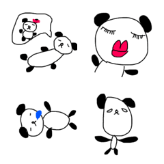 [LINE絵文字] かわいい絵文字14 パンダの画像