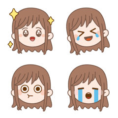[LINE絵文字] emoji - girlの画像