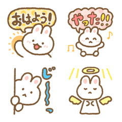 [LINE絵文字] 毎日*ポップなうさぎ絵文字♡の画像