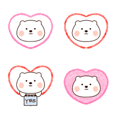 [LINE絵文字] Charming chubby bear emogiの画像