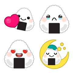 [LINE絵文字] Triangle Onigiri Emojiの画像