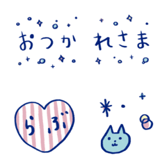 [LINE絵文字] 大人かわいい！ゆるかわ手描き絵文字2の画像