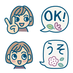 [LINE絵文字] オトナ女子の絵文字の画像