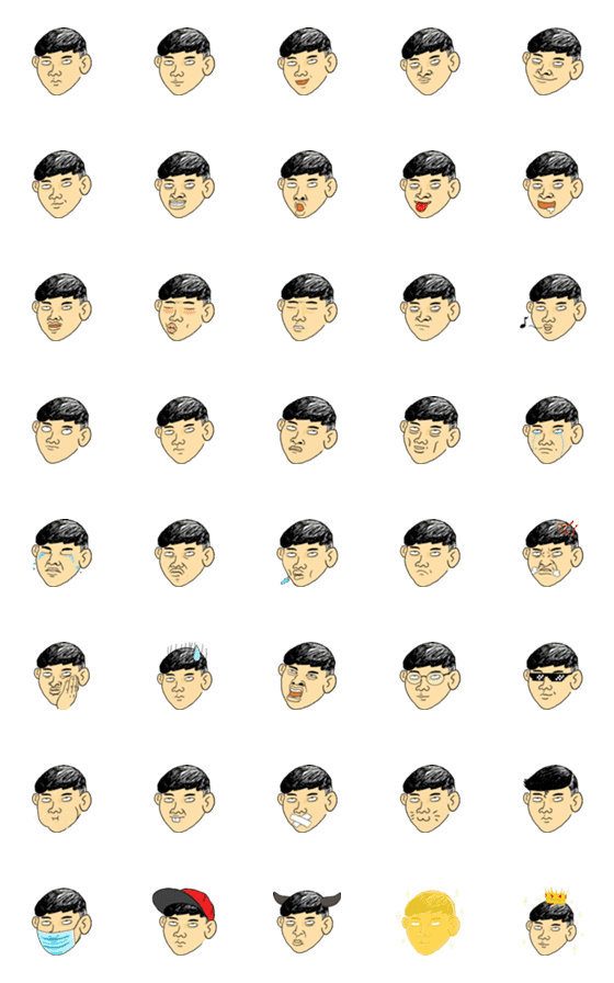 [LINE絵文字]MR.Kevin EMOJIの画像一覧