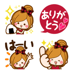 [LINE絵文字] 大人かわいい♪クッキリよく見える絵文字の画像